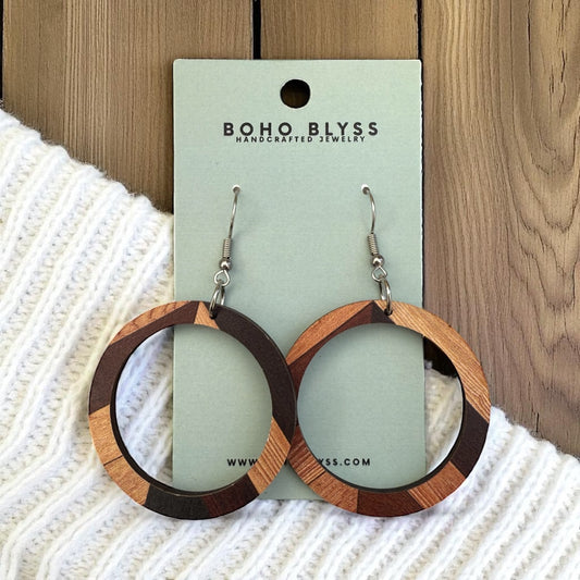 Multicolor Wood Hoops