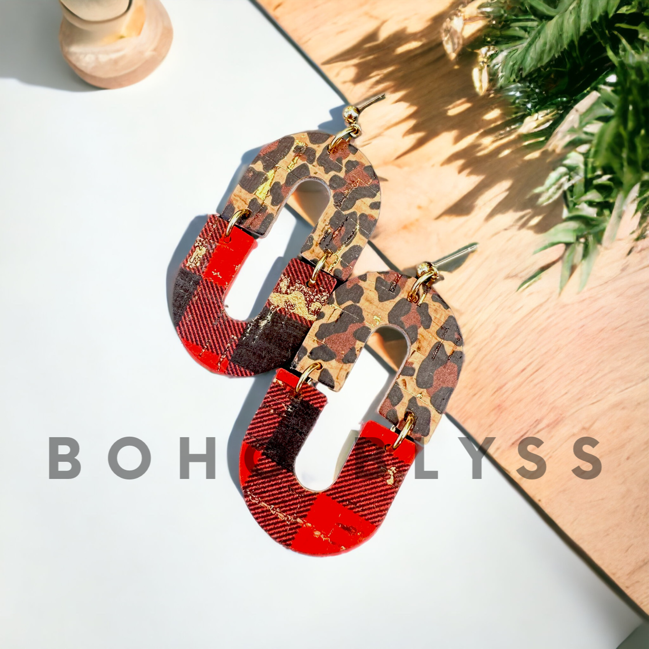 Plaid and Leopard Ovals