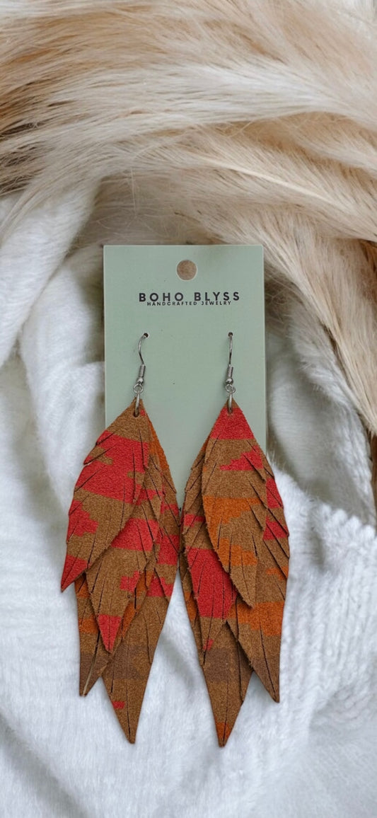 Fall Suede Feathers