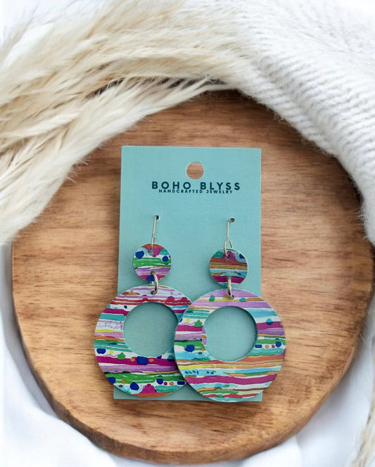 Scribble Striped Circles
