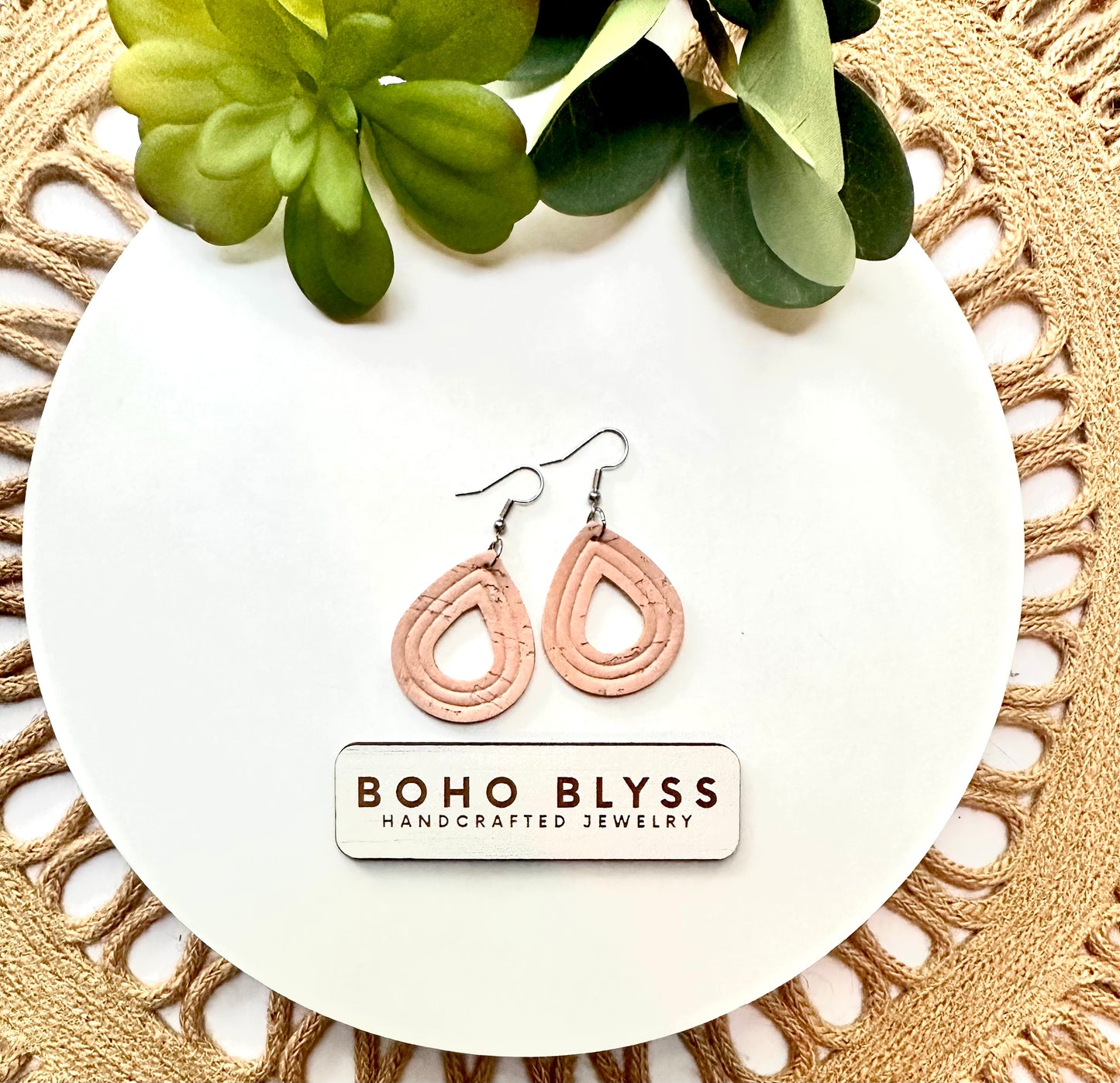 Peach Embossed Mini Drops
