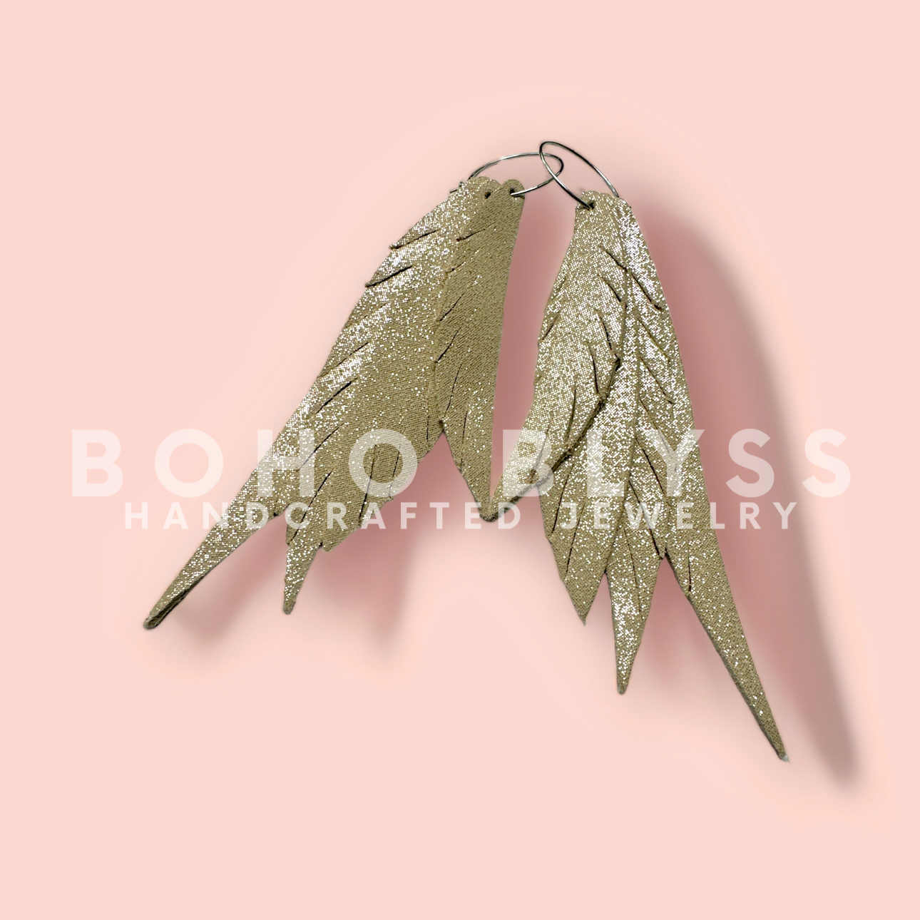 Champagne Sparkle Feathers
