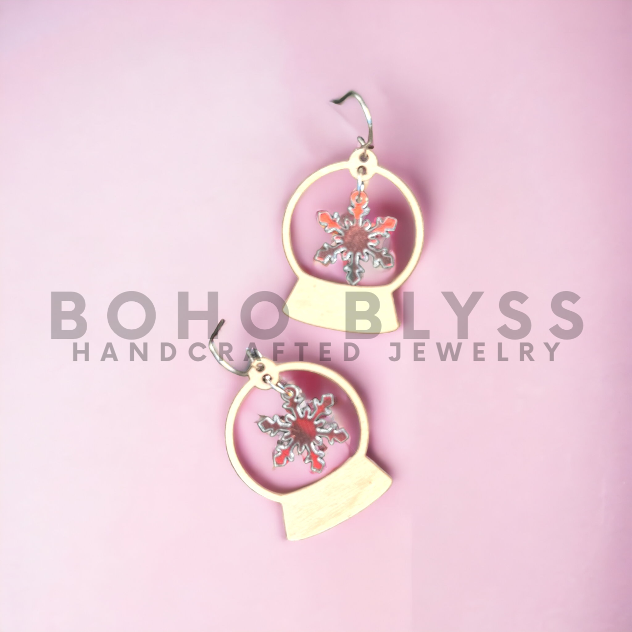 Iridescent Snowflake Globes