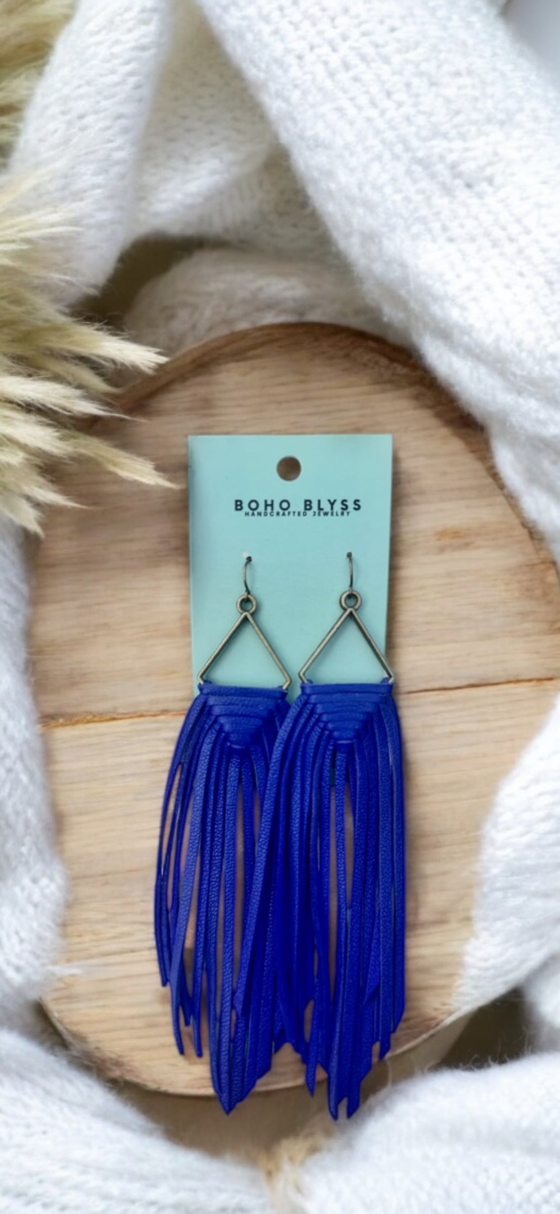 Bold & Braided Blue Fringe
