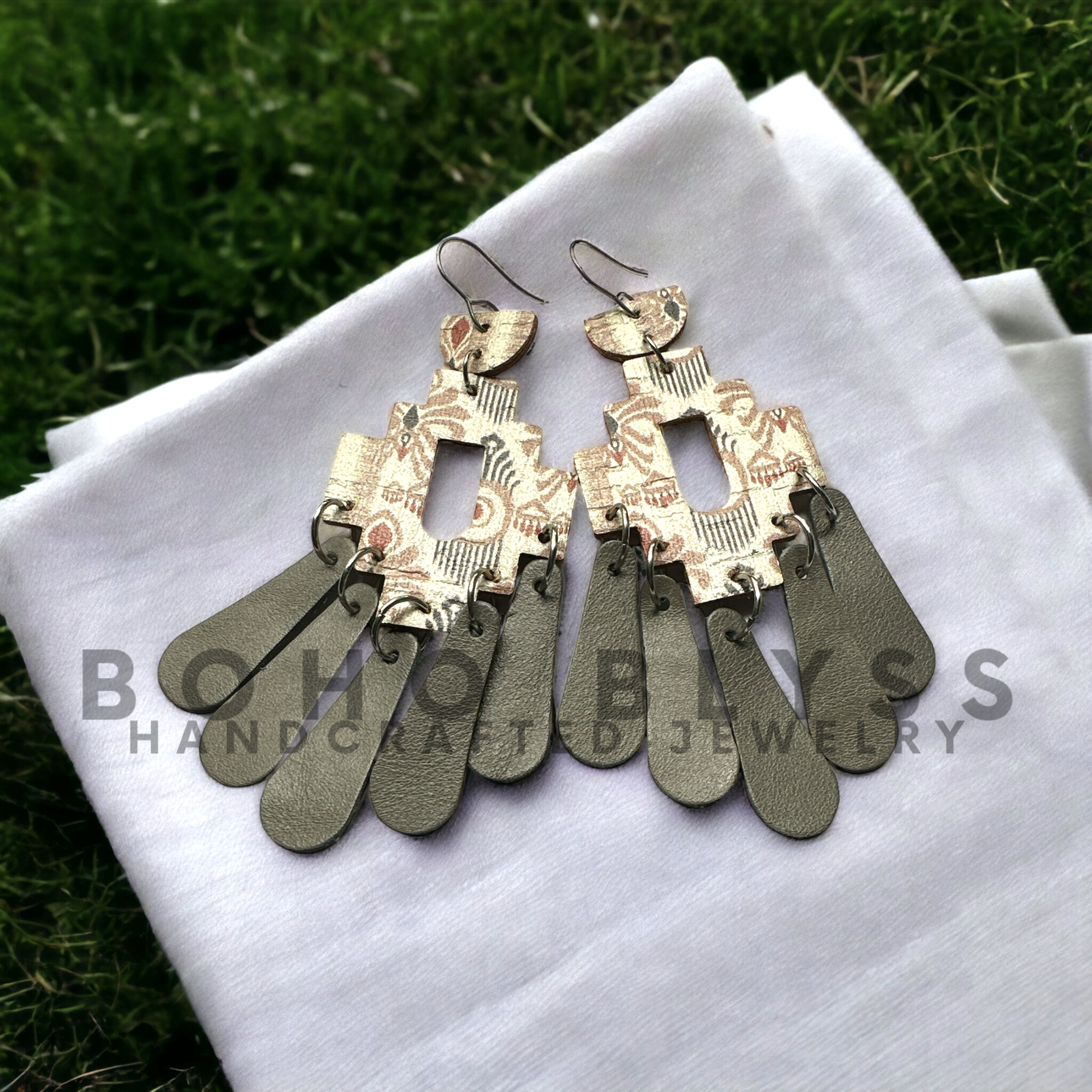 Cream and Gray Chandeliers