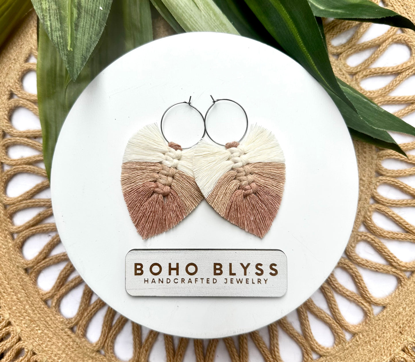 Ombré Macrame Leaves