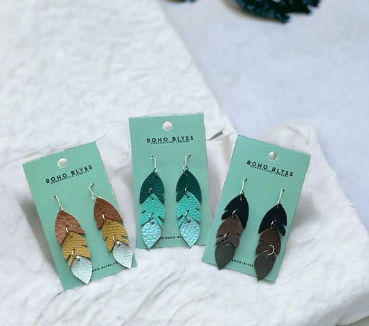 Tri-Color Split Feathers