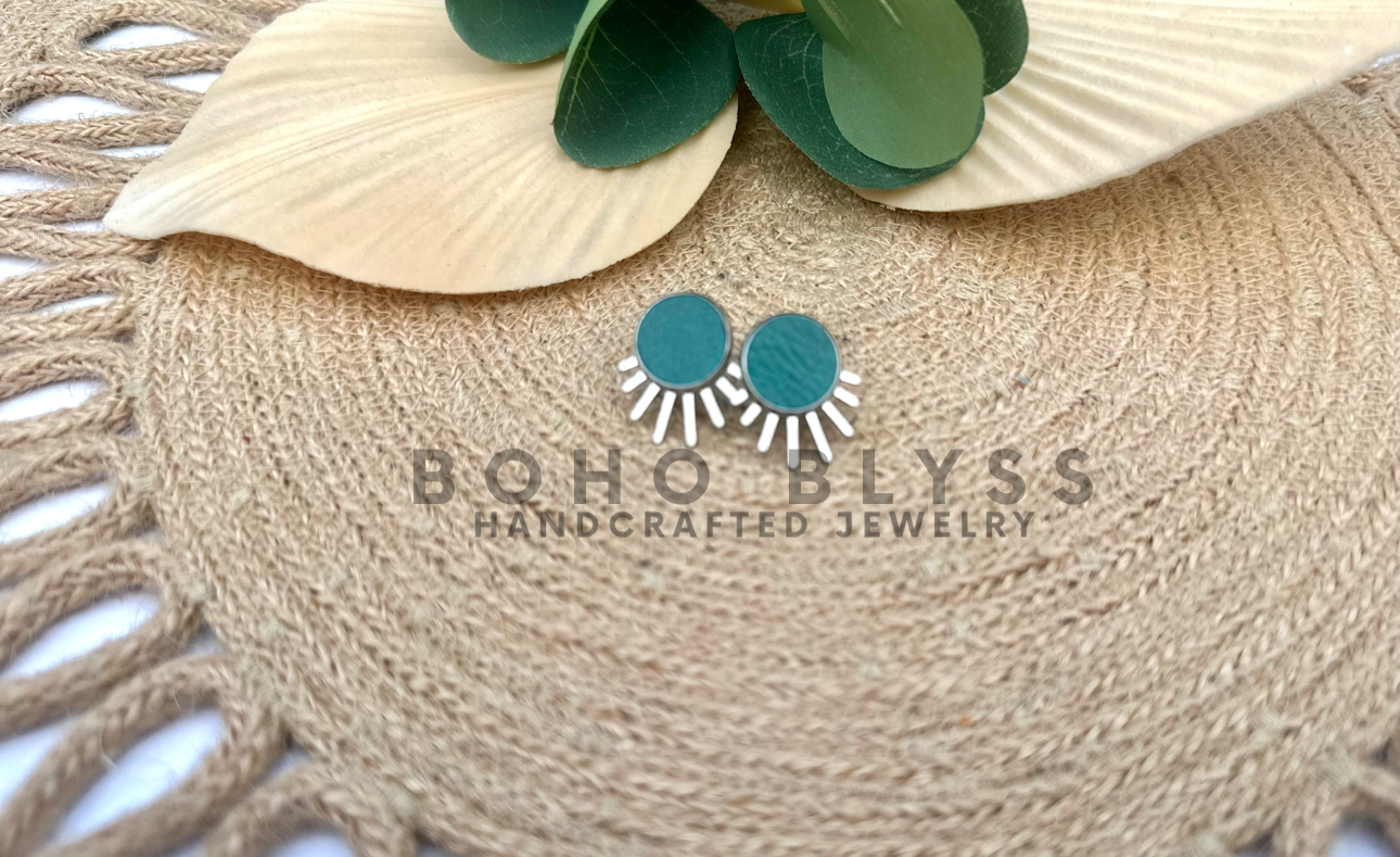 Silver Sun Studs