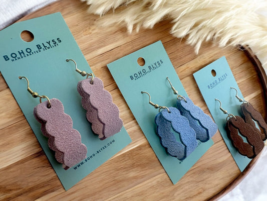 Suede & Scalloped