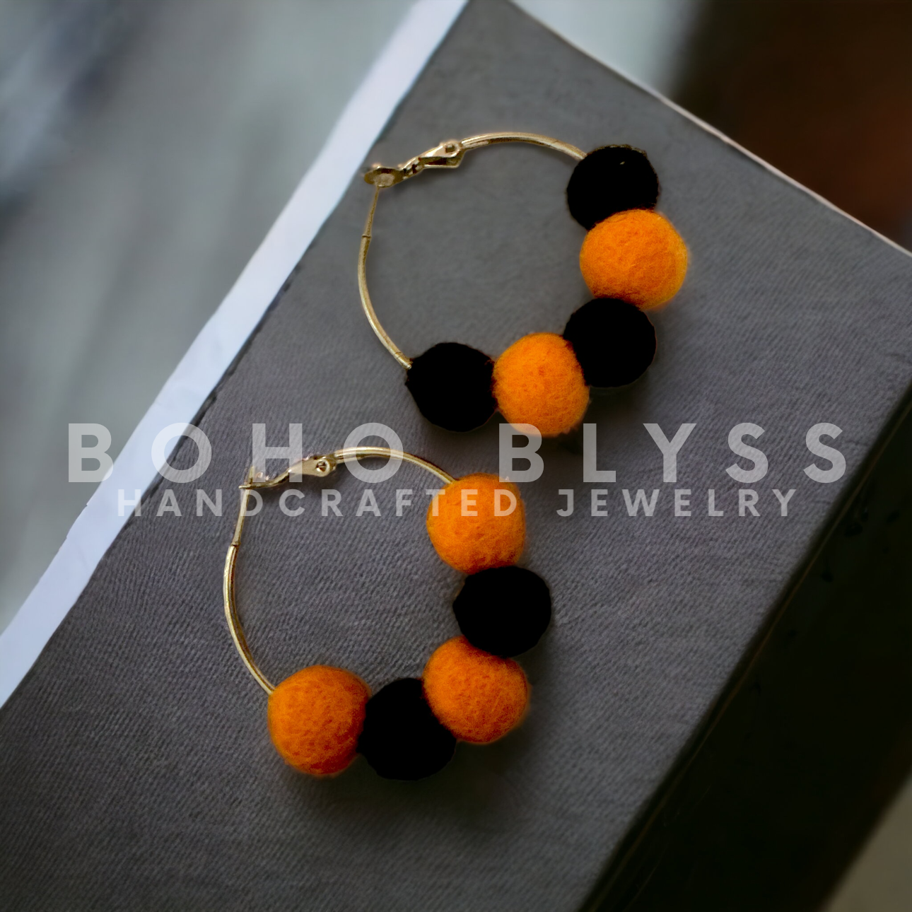 Fuzzy Halloween Hoops