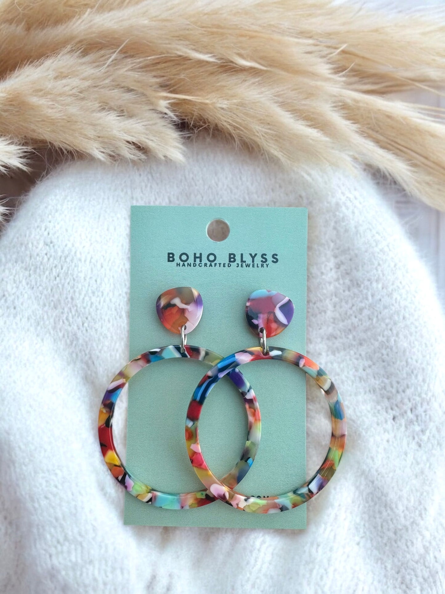 Abstract Acrylic Hoops