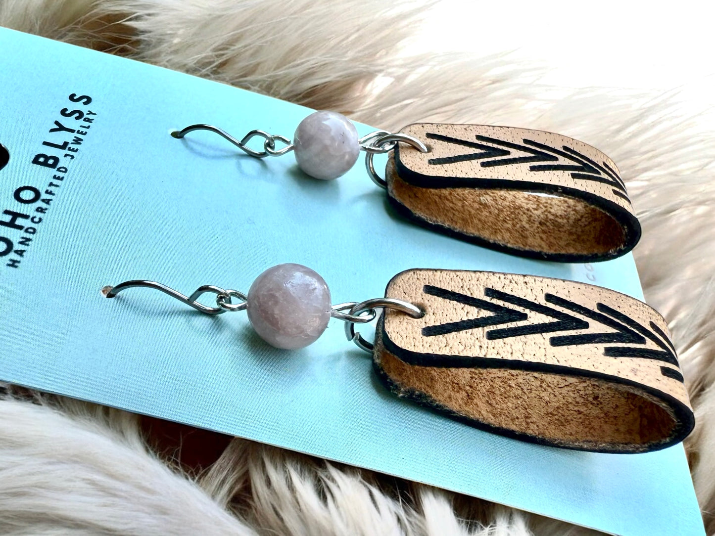 Engraved Leather Loops