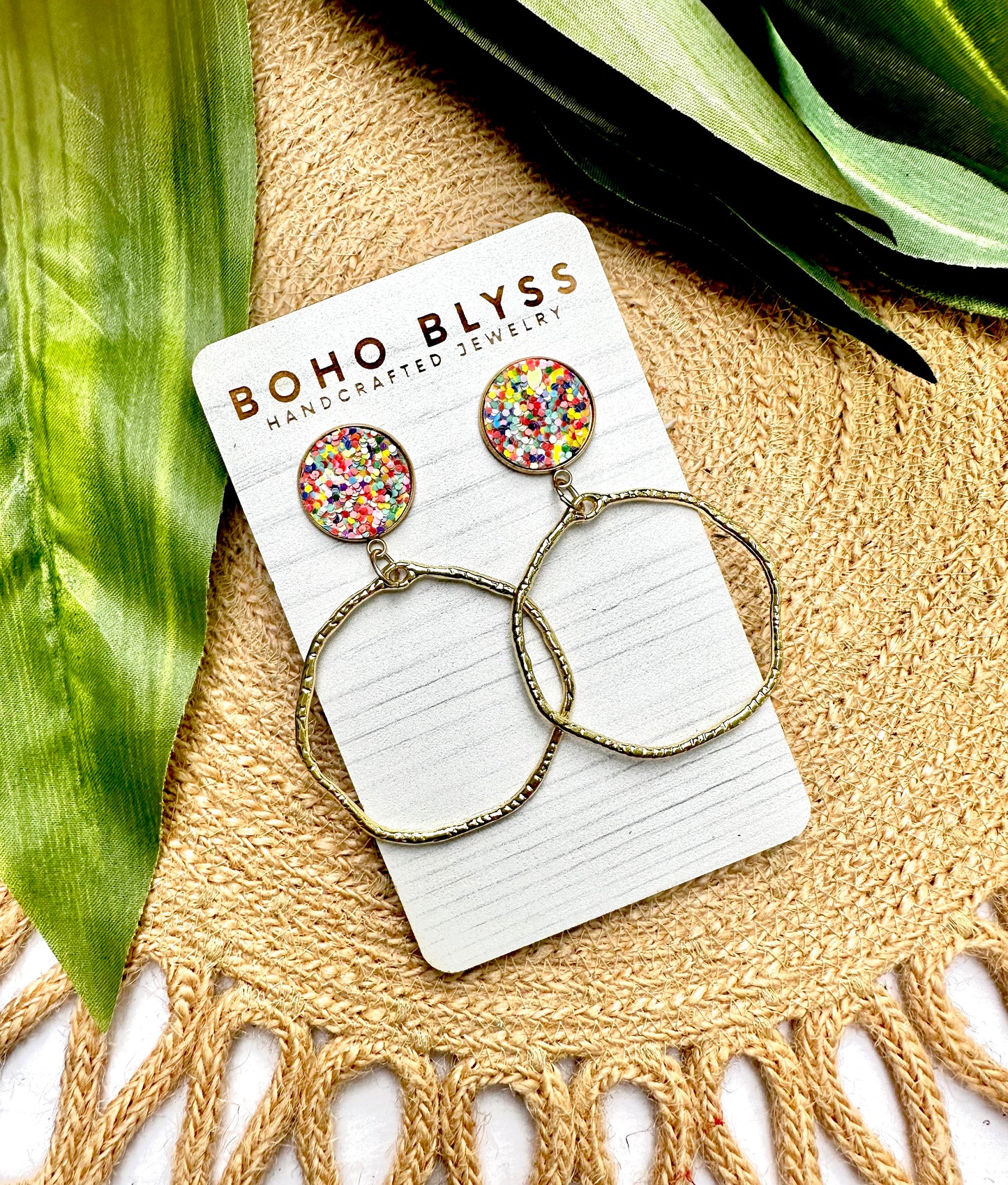 Colorful Confetti Hoops