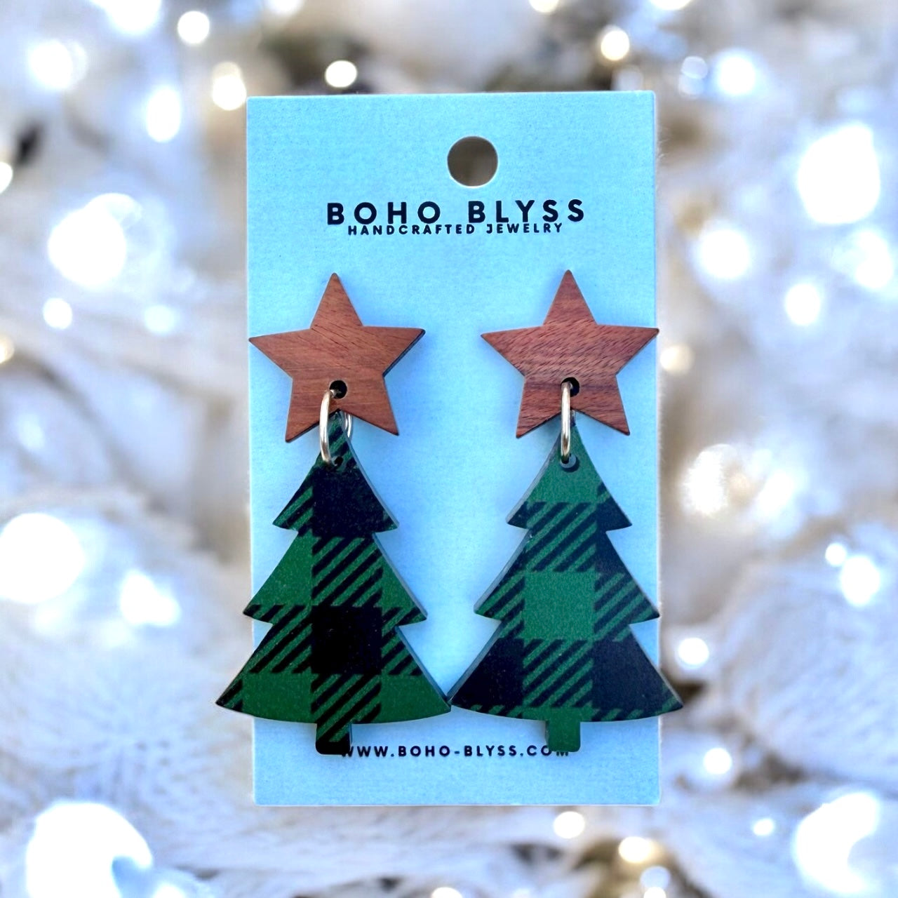 Rustic Plaid Trees