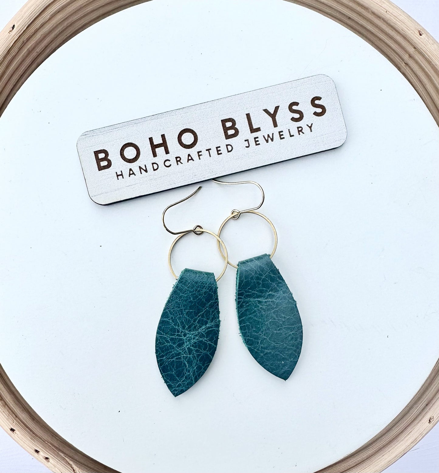 Distressed turquoise petals