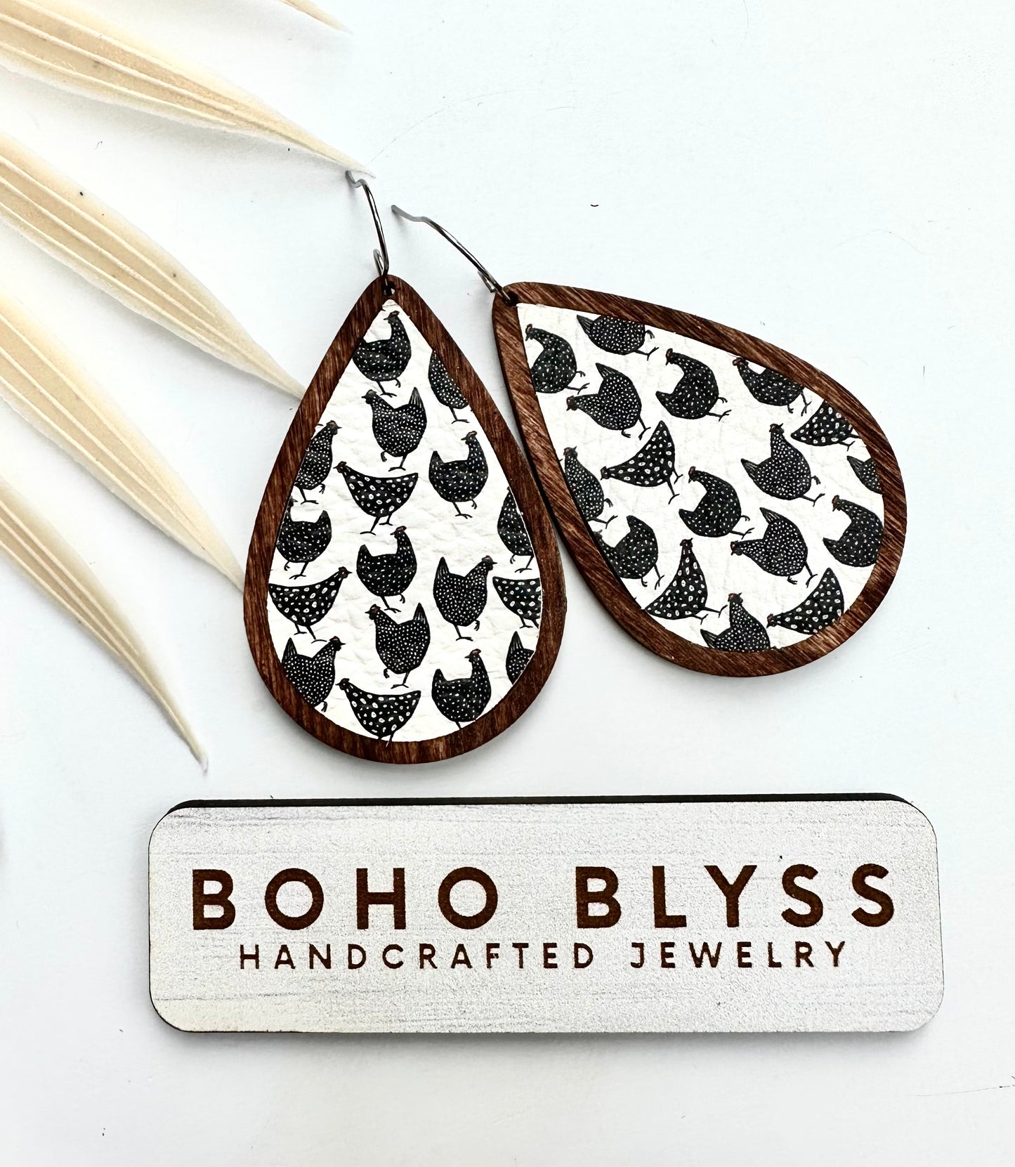 Chickens/wood teardrops