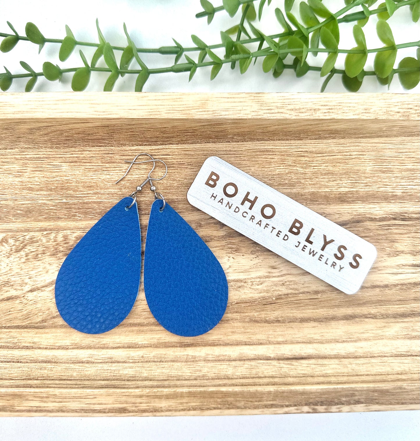 Royal blue teardrops