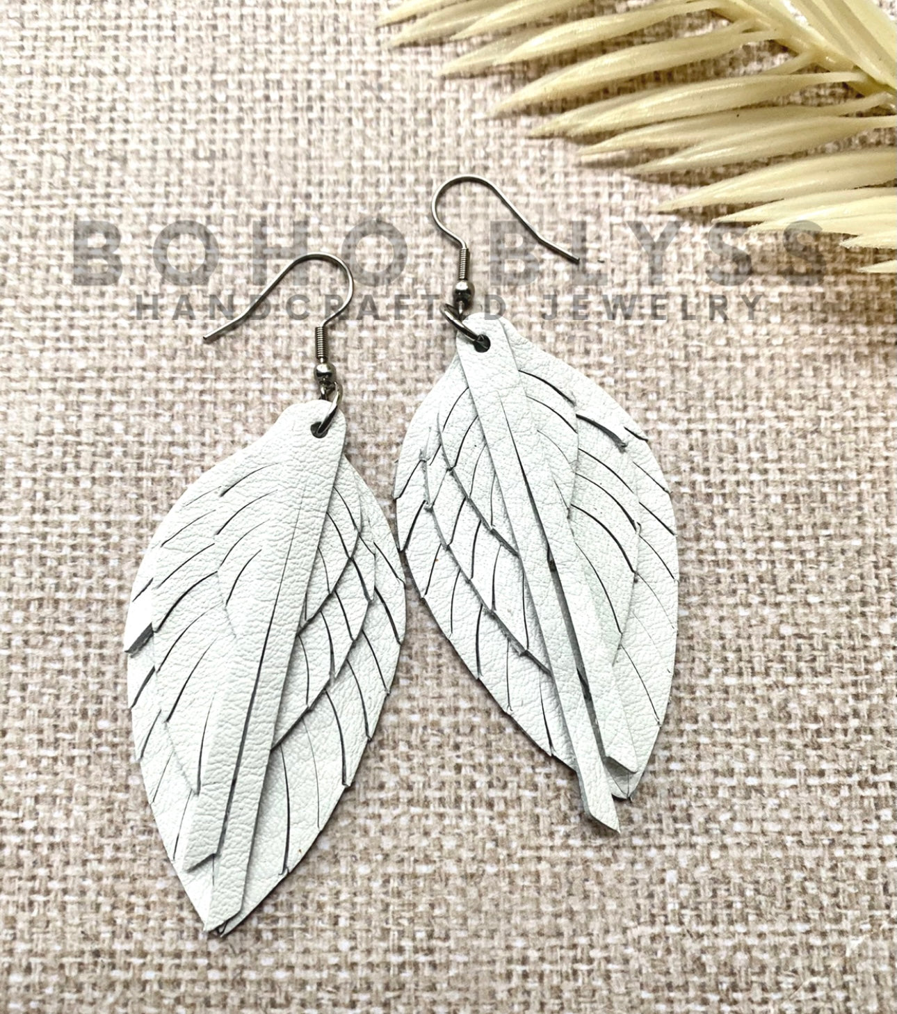 Solid white feathers