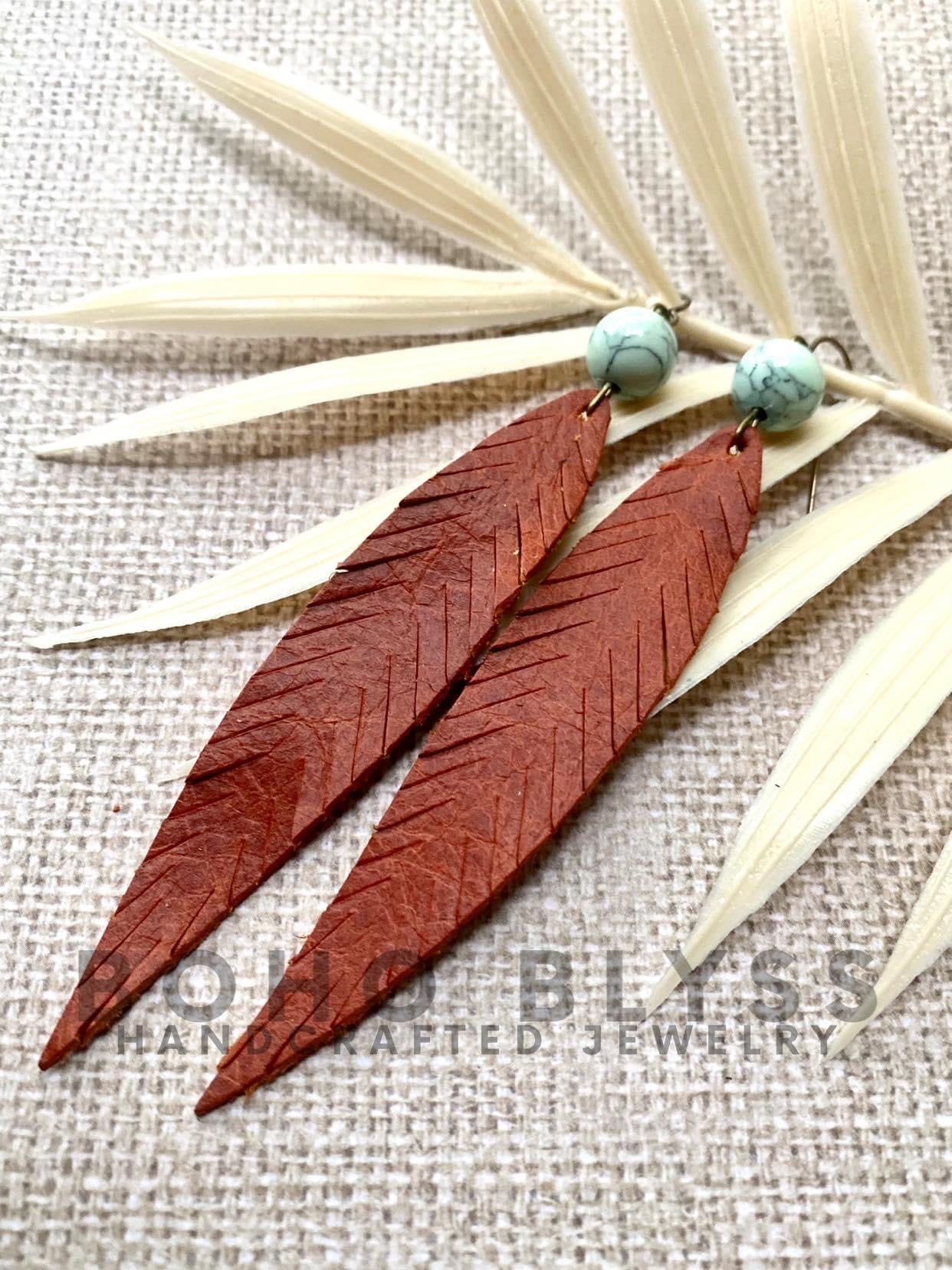 Rust skinny feathers