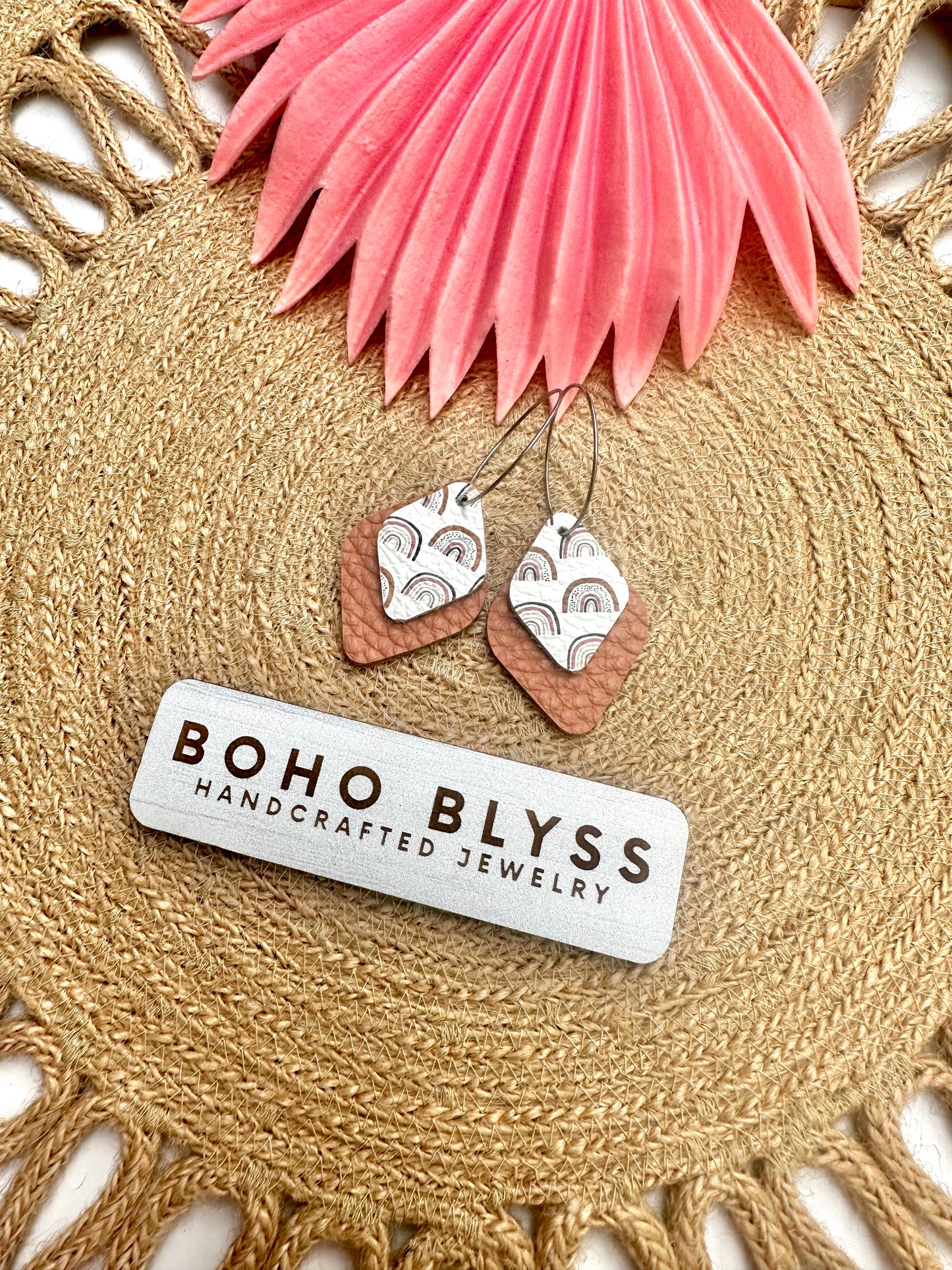 Boho rainbow diamonds