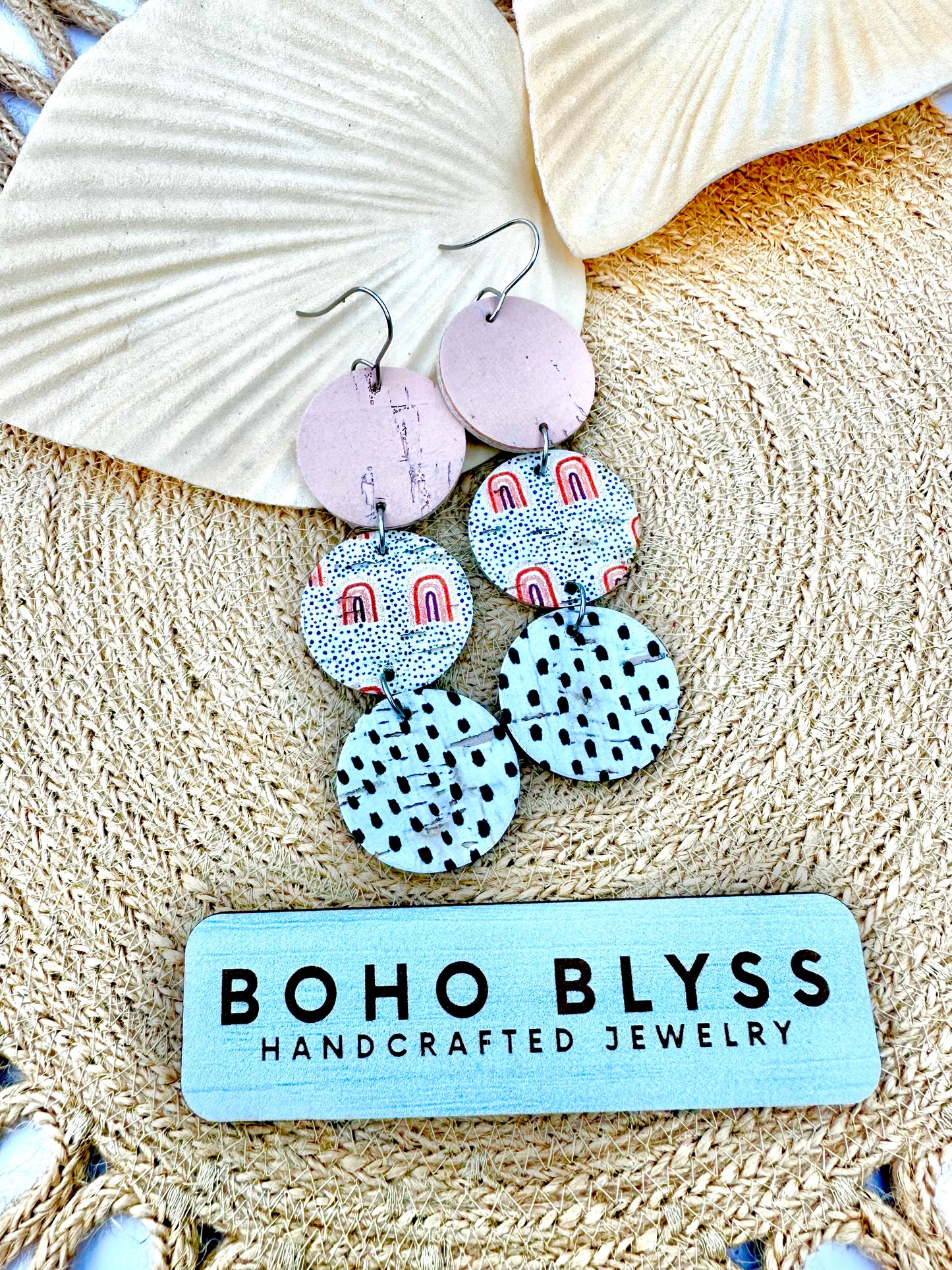 Boho Rainbow Dot Circles