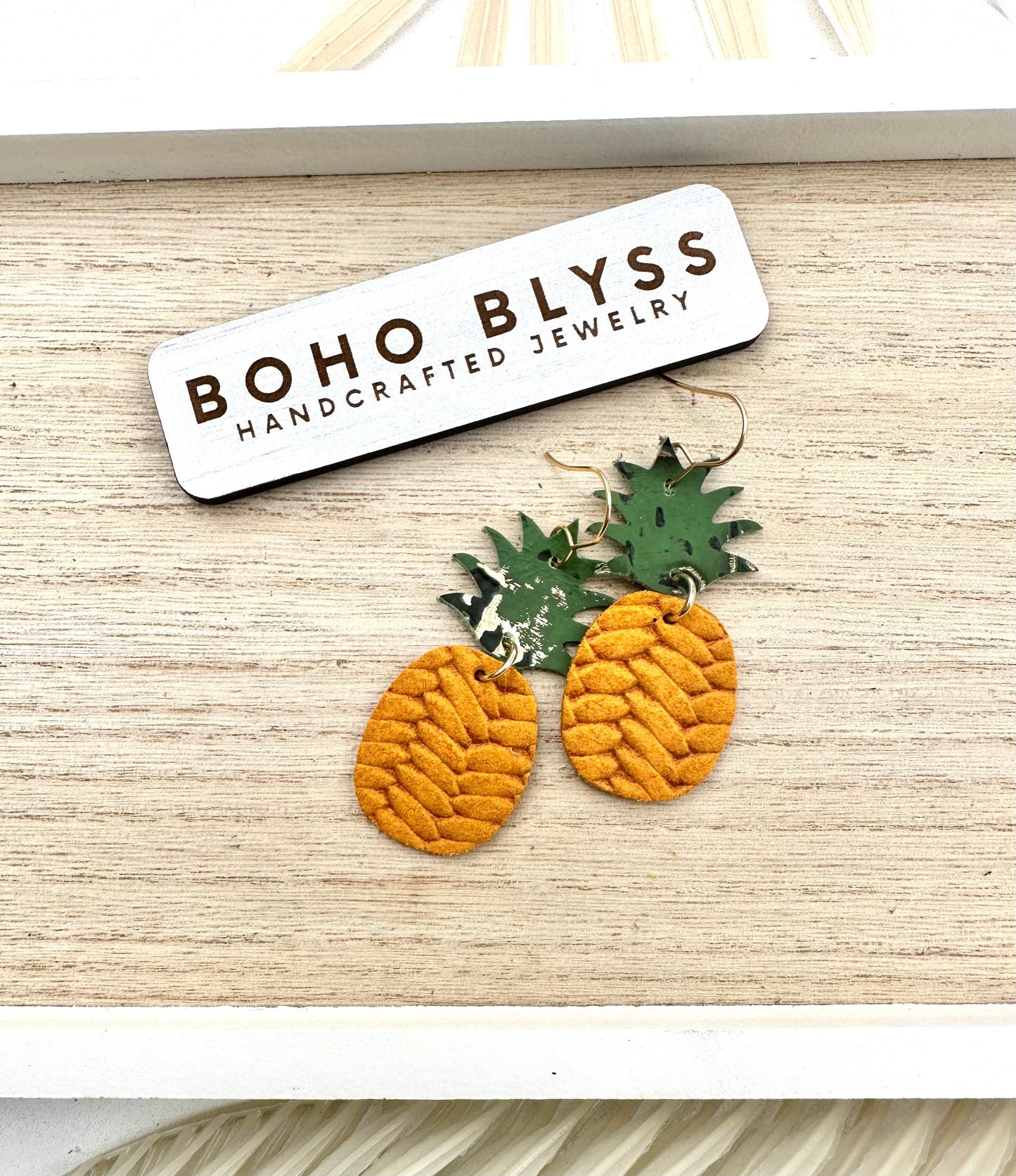 Yellow braid pineapples