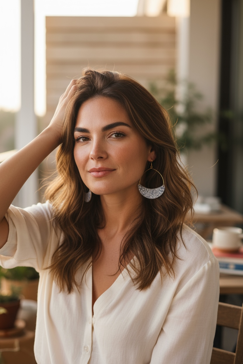 Paisley & Boho Patterned Hoops