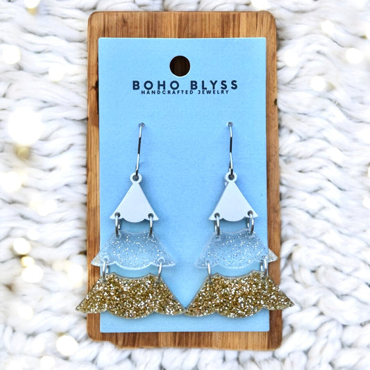 Snow Capped Stacked Trees