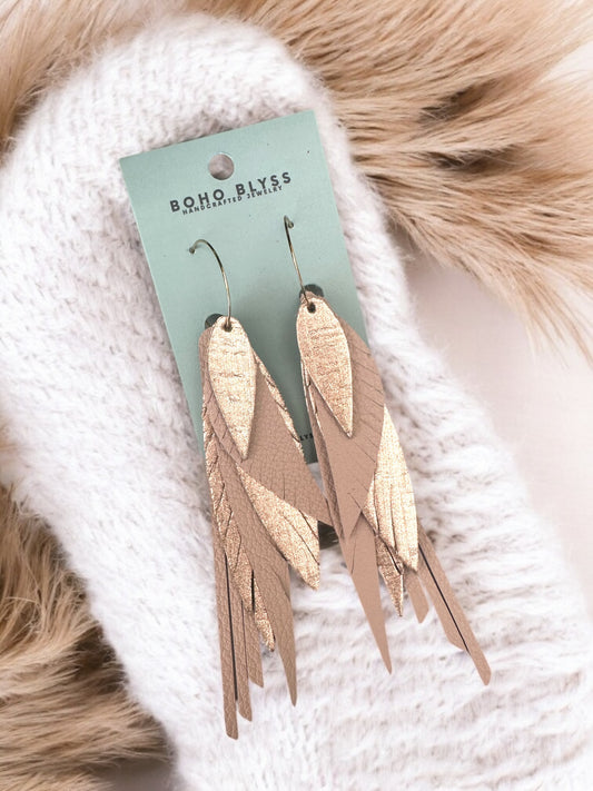 Rose Gold Goddess Feathers