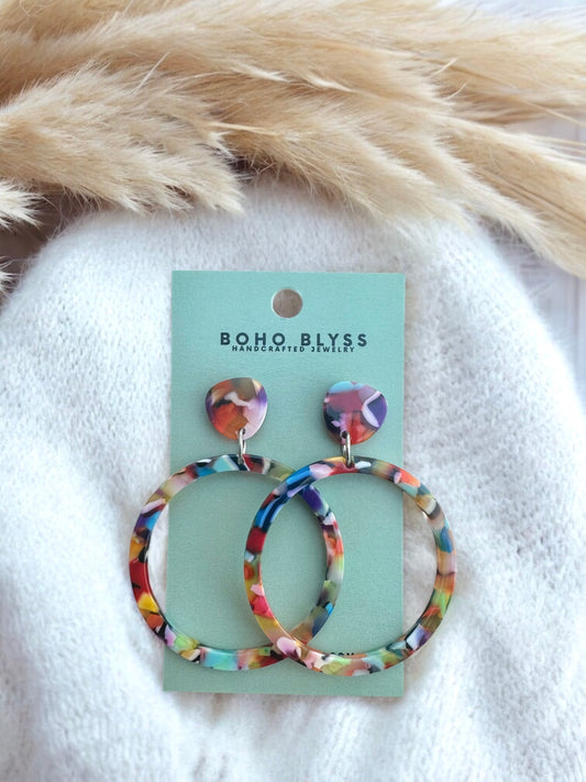 Abstract Acrylic Hoops