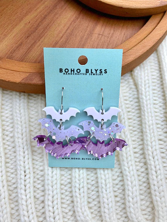Pretty Purple Bat Trio