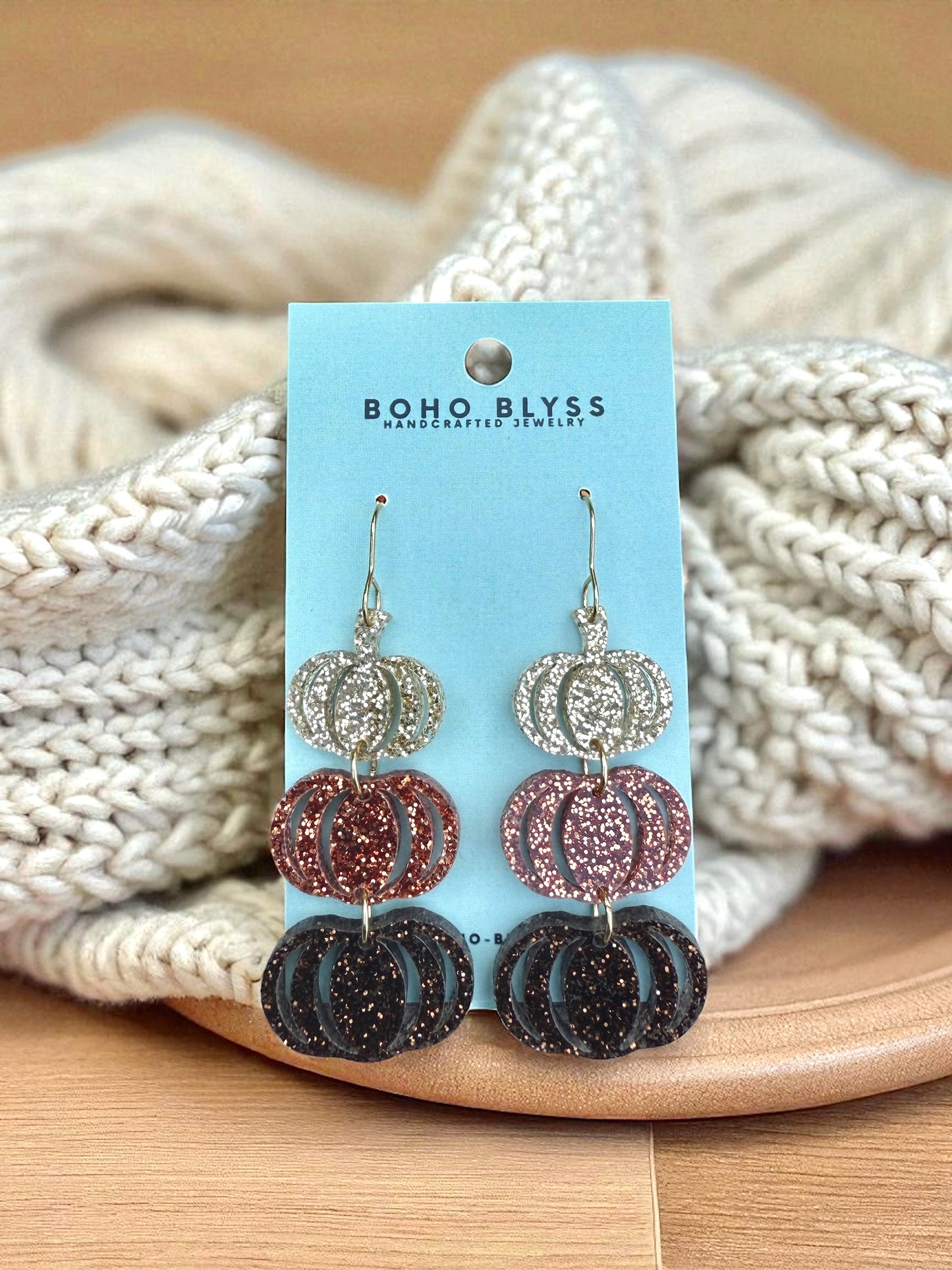 Glitter Pumpkin Stacks