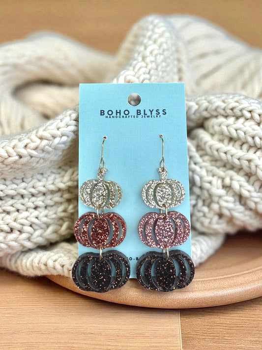 Glitter Pumpkin Stacks