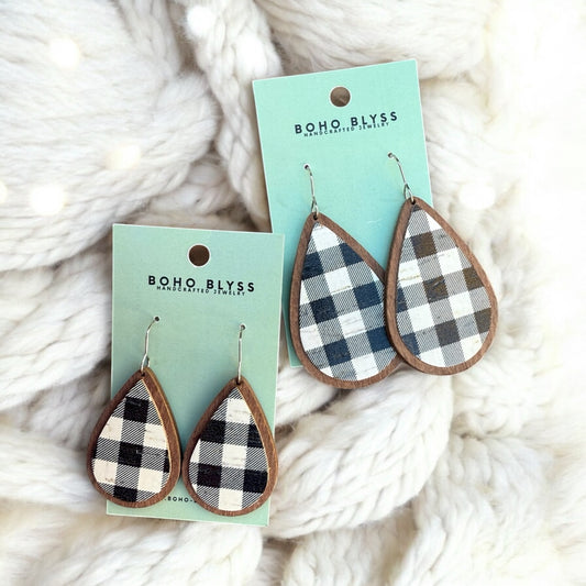 Buffalo Plaid Teardrops
