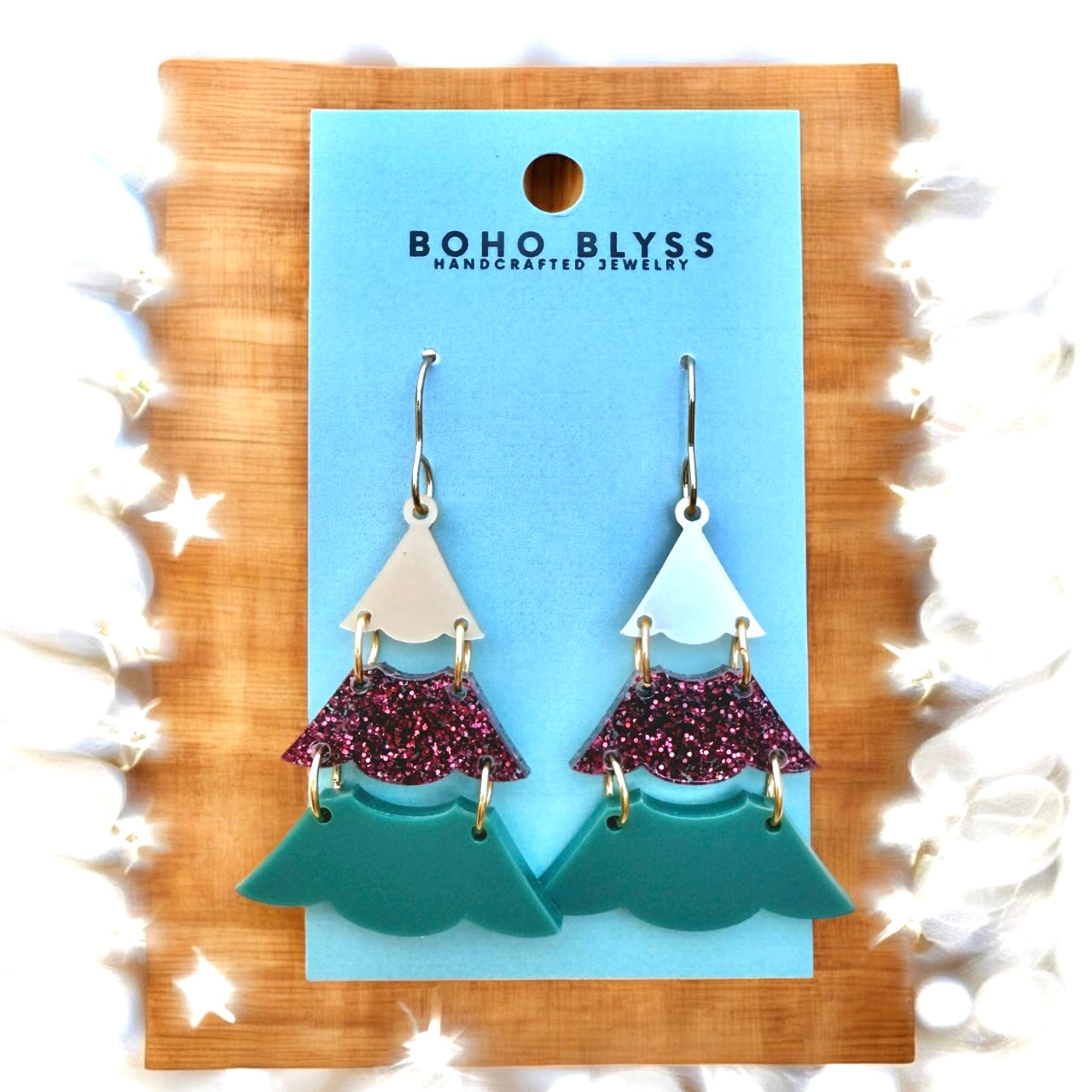 Classic Christmas Stacked Trees