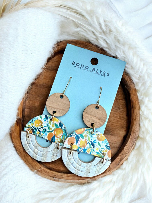 Citrus & Stripes Circles