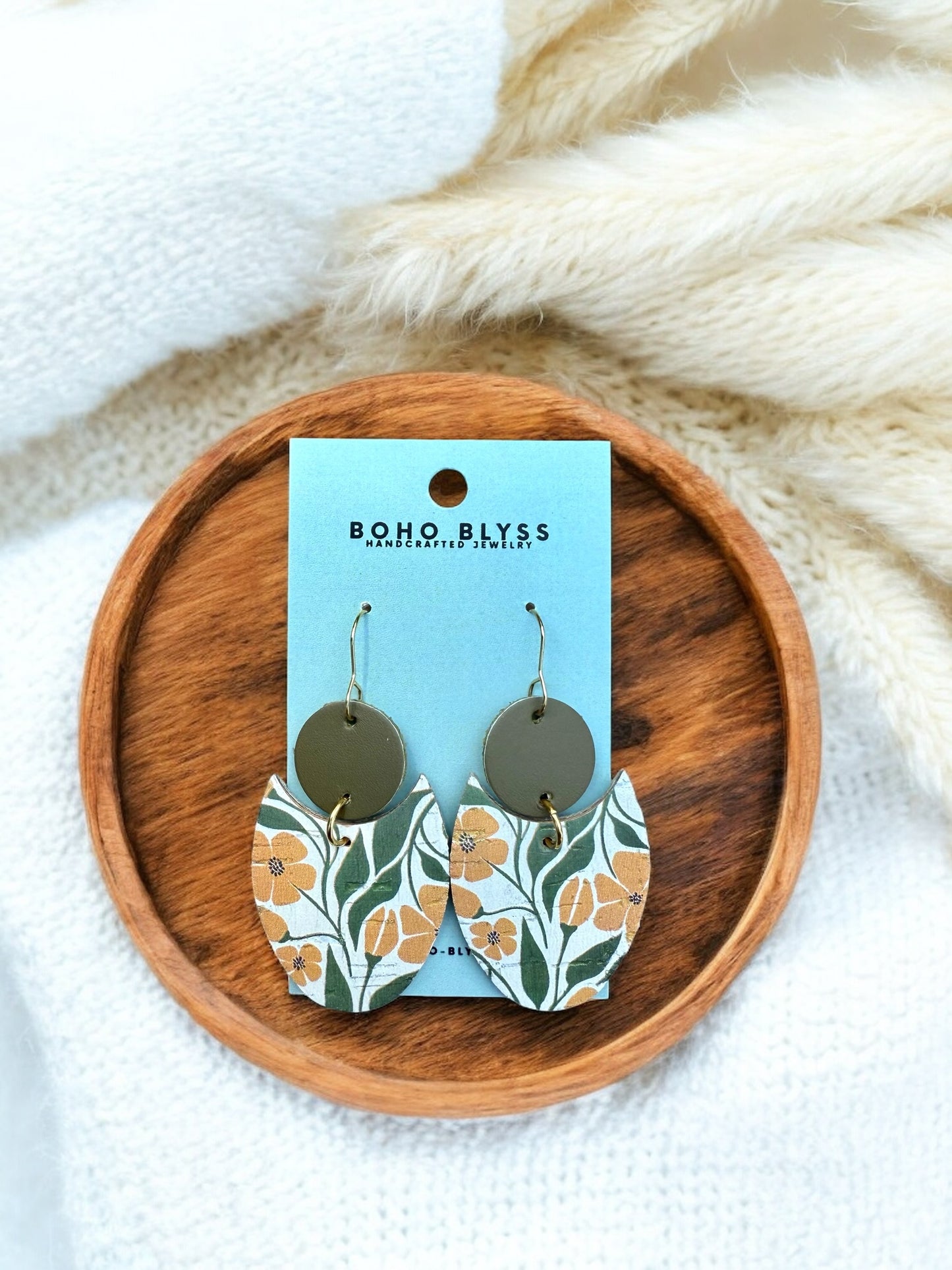 Olive & Orange Ovals