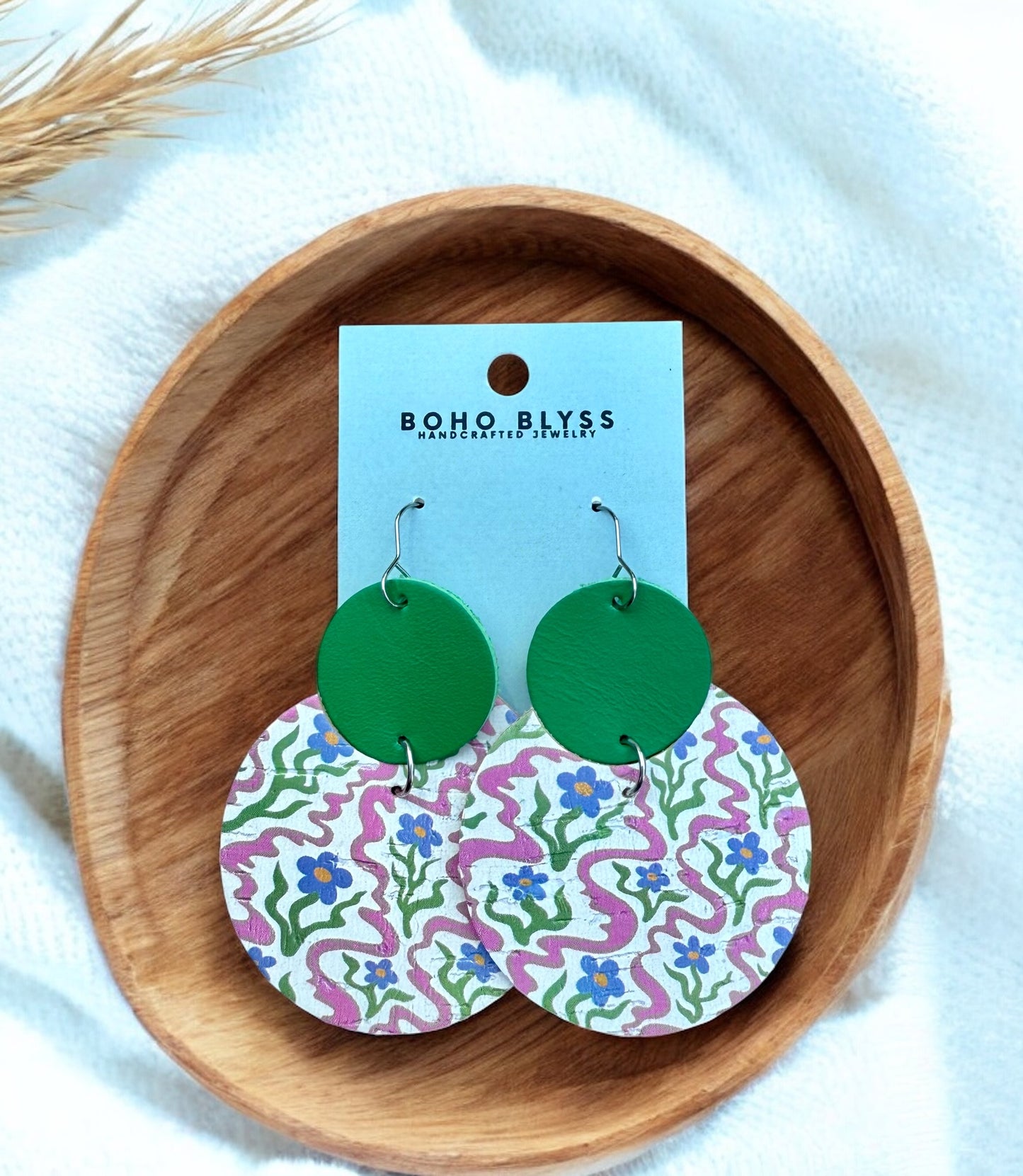 Funky Floral Notched Circles